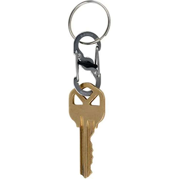 Nite Ize Karabiner S-Biner MicroLock 2 Stk, silber, mit sicherem Drehverschluss – Bild 4
