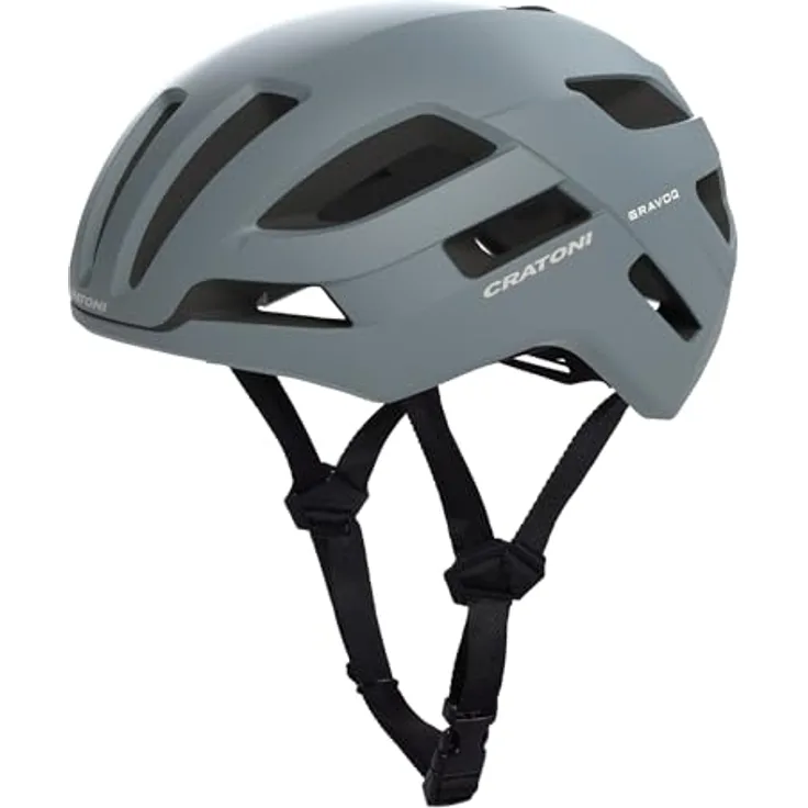 Cratoni Gravoq, Rennradhelm für Gravelbiking, (57 - 62 cm), mit 17 Belüftungsöffnungen und verstellbarem Gurtsystem, sicherheitszertifiziert CE, CPSC, AS