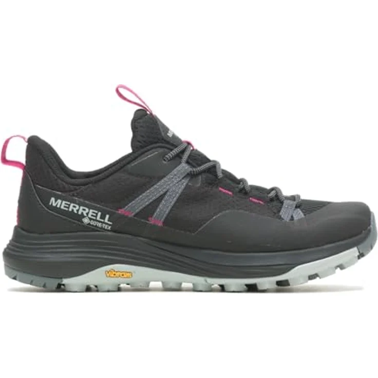 Merrell Siren 4 GTX, Damen Wanderschuhe (40.5), niedrig geschnitten, schwarz, GORE-TEX, Vibram-Sohle, herausnehmbares Fußbett – Bild 2