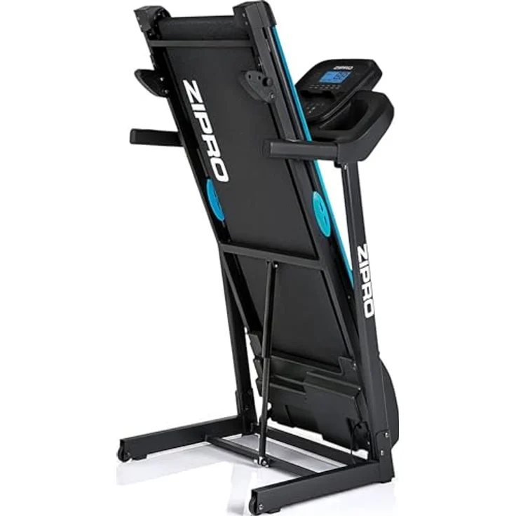 Zipro Laufband mit Steigung Tekno, Treadmill für Zuhause bis 14km/h, Walking Pad bis 120kg, klappbarer Heimtrainer mit 12+3 Trainingsprogrammen, Laufgerät 1.5-2.5 PS Motor, Steigung, LCD Display - Preisvergleich – Bild 5