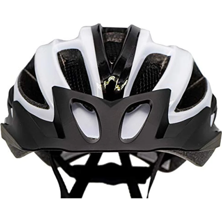 Airtracks Fahrradhelm Master RD-10, schwarzes und weißes Design, In-Mould Technologie, Größe L/XL (58cm-62cm), für Herren und Damen, 273g leicht, 20 Belüftungsöffnungen – Bild 4