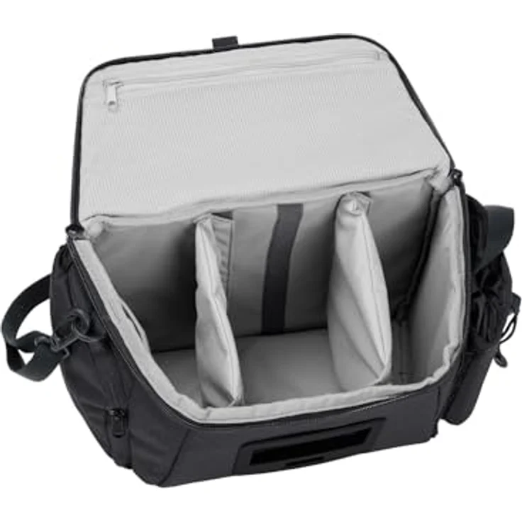 VAUDE eBox Lenkertasche, KLICKfix ready, 6 Liter Volumen, wasserabweisend, inkl. Schultergurt, schwarz – Bild 3