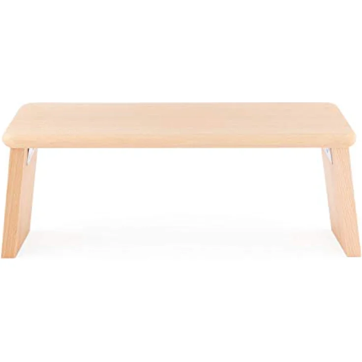 Bodhi Meditationsbank aus Holz (Buche) | Yoga Hocker für tiefere Meditation | Klappbar, Buche geölt – Bild 2