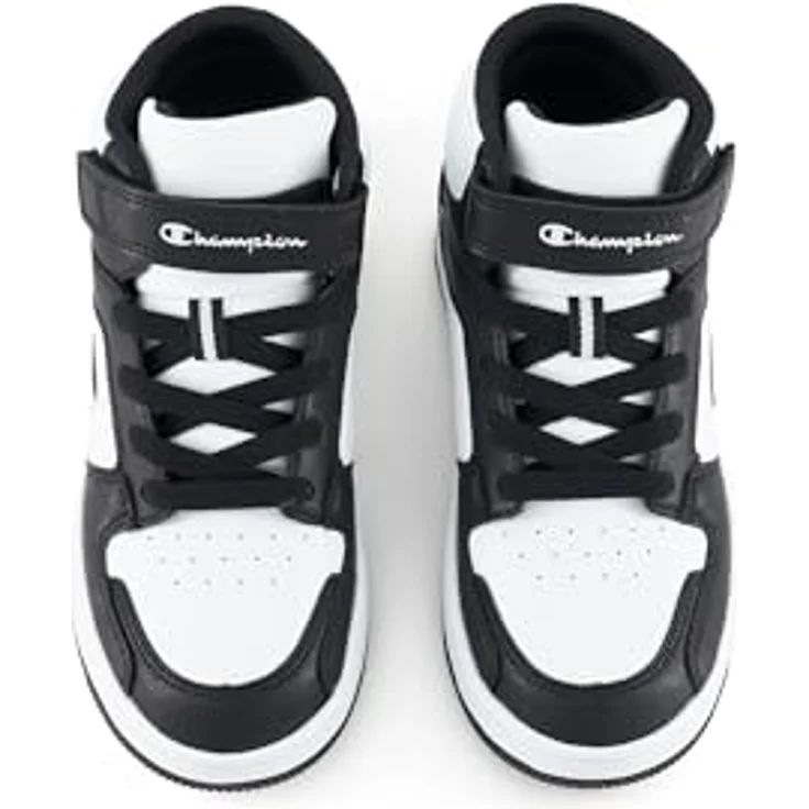 Champion RD18 2.0 MID B PS, rutschfeste Kinder Sneaker für aktive Kids, weiß/schwarz – Bild 4
