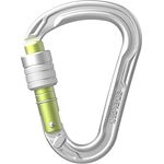 EDELRID HMS Strike Screw Carabiner, silber, leichter H-Profil Karabiner mit 23 kN Bruchlast