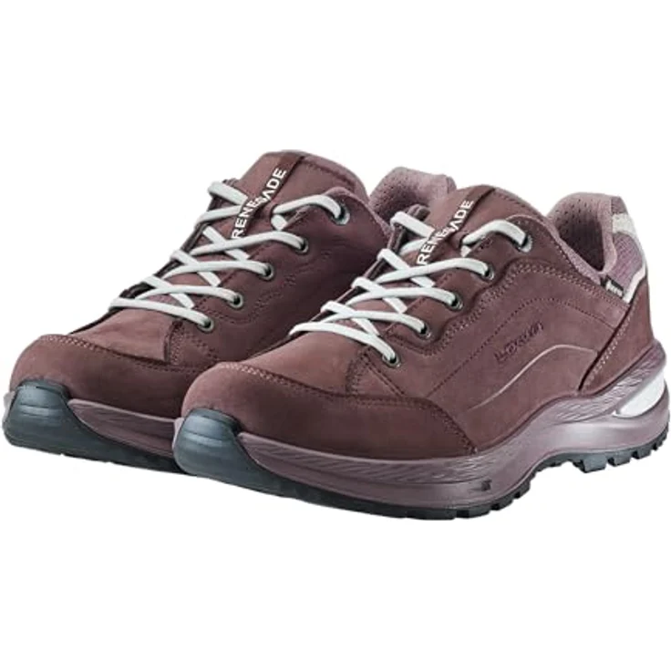 Lowa Renegade Evo Lo GTX 3218675100, Wanderschuhe aus Nubukleder und GORE-TEX®, altrosa/weiß – Bild 5