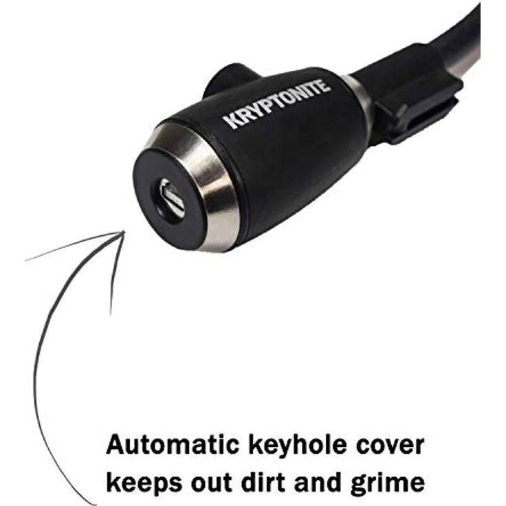 Kryptonite Kryptoflex, Veloschloss, 65 cm, robust und wetterfest, leicht flexibel – Bild 3