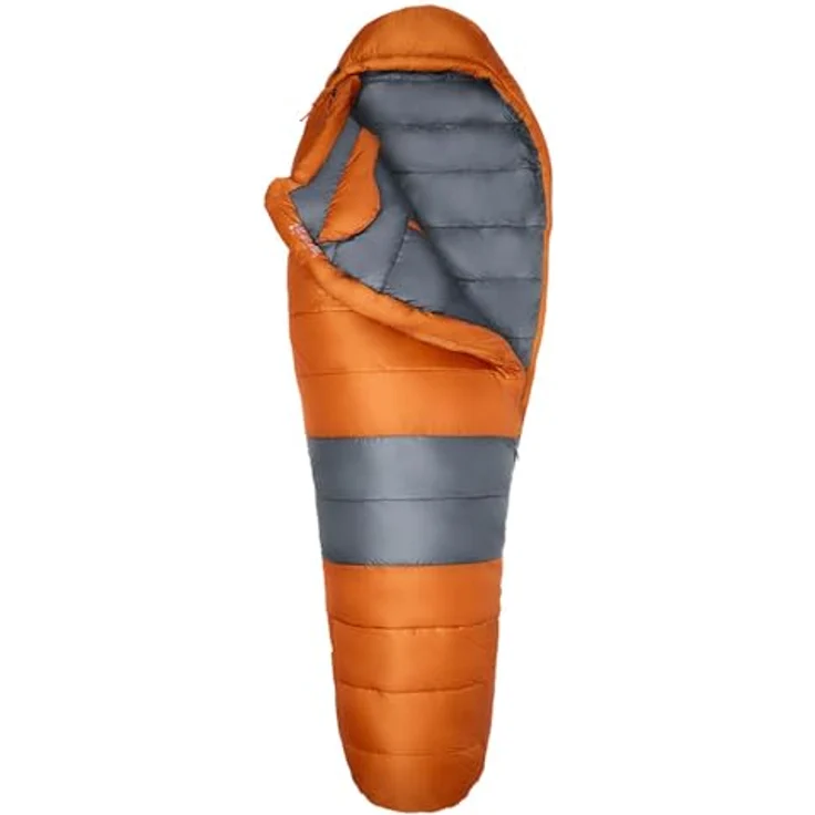Marmot Trestles Elite Eco 0, Schlafsack mit exzellenter Wärmeisolierung, leichtes Kunstfaser-Material, Tangelo – Bild 3