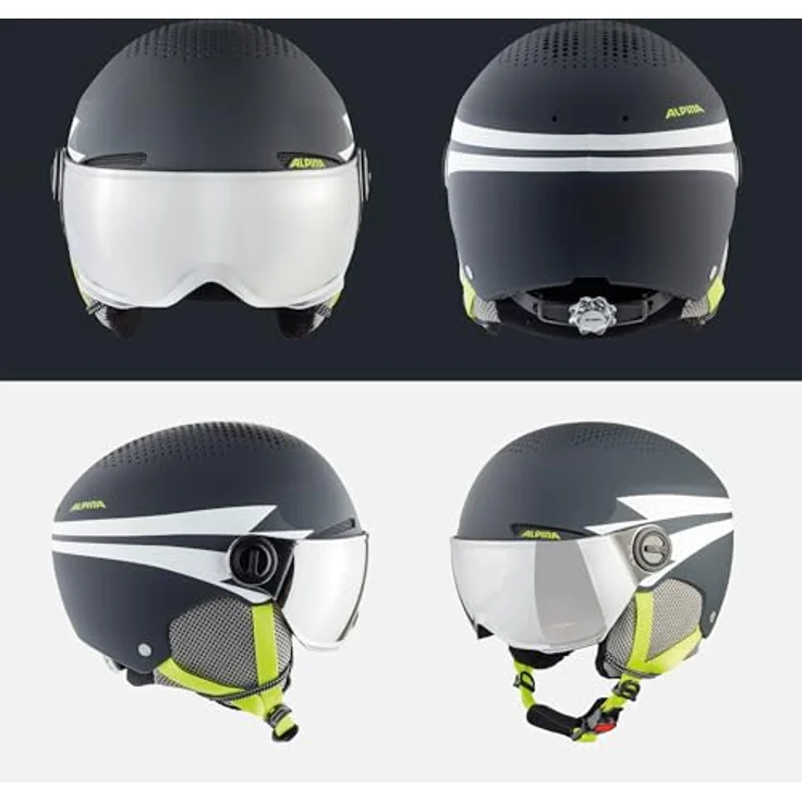 Alpina Zupo Visor Q-lite charcoal-neon matt (32) 54-58 – Bild 5