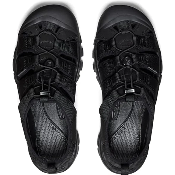 KEEN Newport H2 Herren Wandersandalen, Gummi-Laufsohle mit multidirektionalem Stollenmuster, Black/Steel Grey, Größe 40.5 – Bild 3