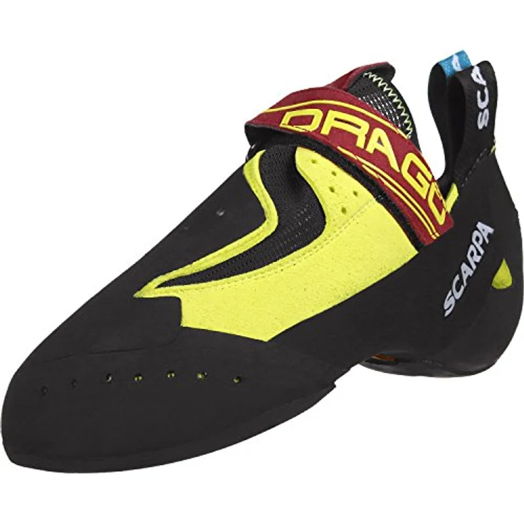 Scarpa Drago, Unisex Kletterschuhe mit abriebfester Gummisohle, Größe 40, Gelb – Bild 1