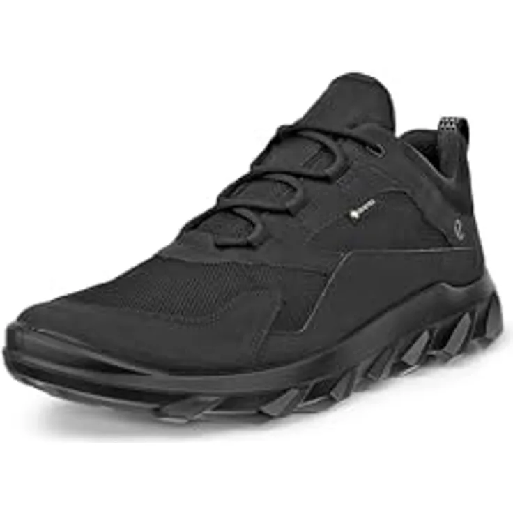 Ecco Mx Gtx, Herren Wanderschuhe mit GORE-TEX, wasserdicht und atmungsaktiv, Schwarz, Größe 42