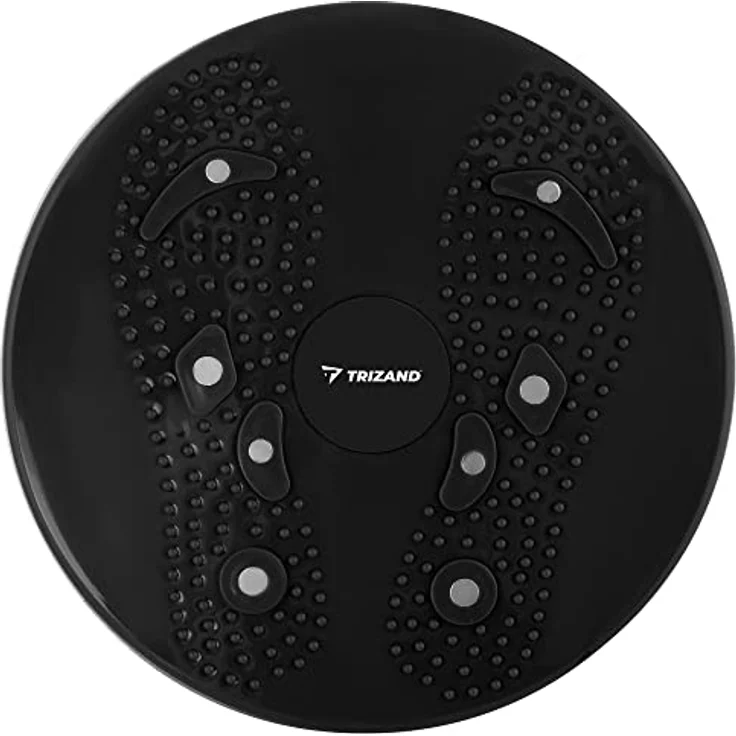 TRIZAND Hüfttrainer Drehscheibe Balanceboard Gleichgewichtstrainer Twist 22186, Schwarz, 360 Grad drehbar – Bild 4