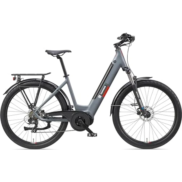 TELEFUNKEN E-Bike Damen 27,5 Zoll, Elektrofahrrad Mittelmotor, 7-Gang Shimano Kettenschaltung, Hydr. Scheibenbremsen - Pedelec SUV-Bike, SUV500, blau - Preisvergleich – Bild 2