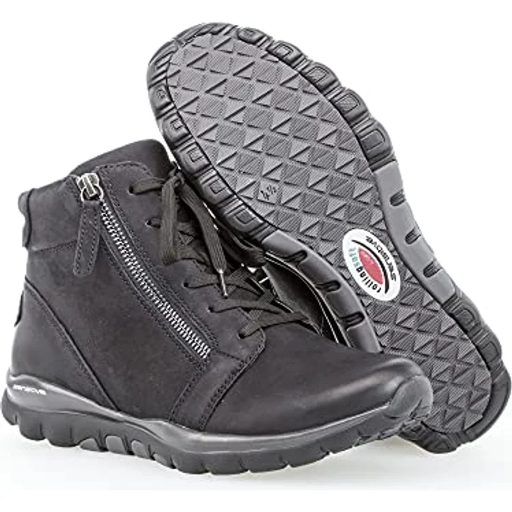 ROLLINGSOFT Bootie 76.868.46, Nubukleder, ocean (Mel), Schnürung mit Reißverschluss, Wechselfußbett 38 – Bild 8