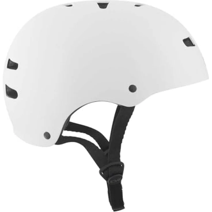 TSG Skate-/BMX-Helm, weiß gespritzt, Halbschalenhelm mit stabilem ABS-Kunststoff und „Tuned Fit System“ – Bild 3