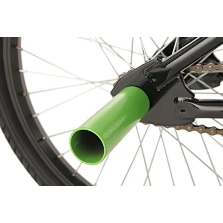 KS Cycling BMX-Rad Hedonic, 20 Zoll, 1 Gang, schwarz und giftgrün, mit 360° Rotorsystem und 4 Stahl-Pegs – Bild 3