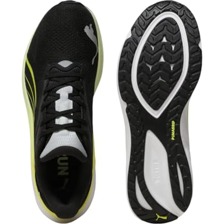 PUMA Electrify NITRO 4, Laufschuhe mit NITROFOAM und PROFOAMLITE Dämpfung, PUMA WHITE-PUMA BLACK, Größe 42.5 – Bild 6