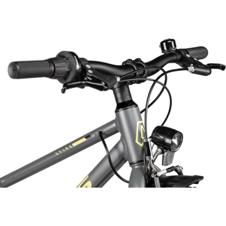 Axess Kinderfahrrad Stipe 20 Street, 7-Gang Kettenschaltung mit Shimano Tourney RD-TY202, V-Brake, Straßenausstattung schwarz/grau – Bild 7