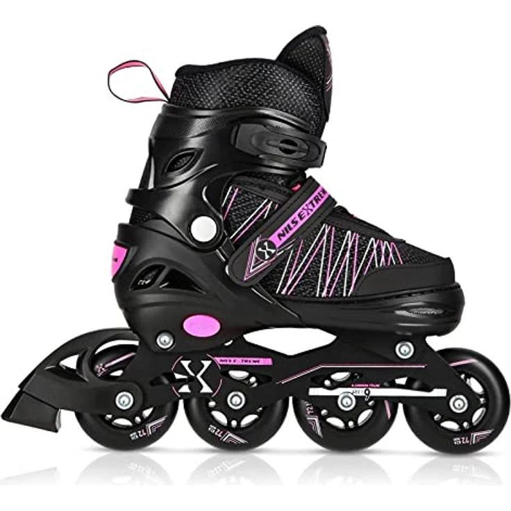 Nils Extreme NH11912 Und Rosa 2In1 Gr.m(35-38) Schlittschuhe - Inliner Combo, ABEC9 Lager, Aluminium Schiene, 4-fach größenverstellbar, Pink – Bild 3