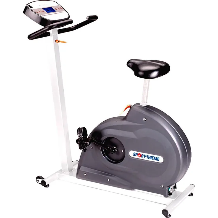 Sport-Thieme Hometrainer Ergometer mit verstellbarem Widerstand und kompakt design, schwarz