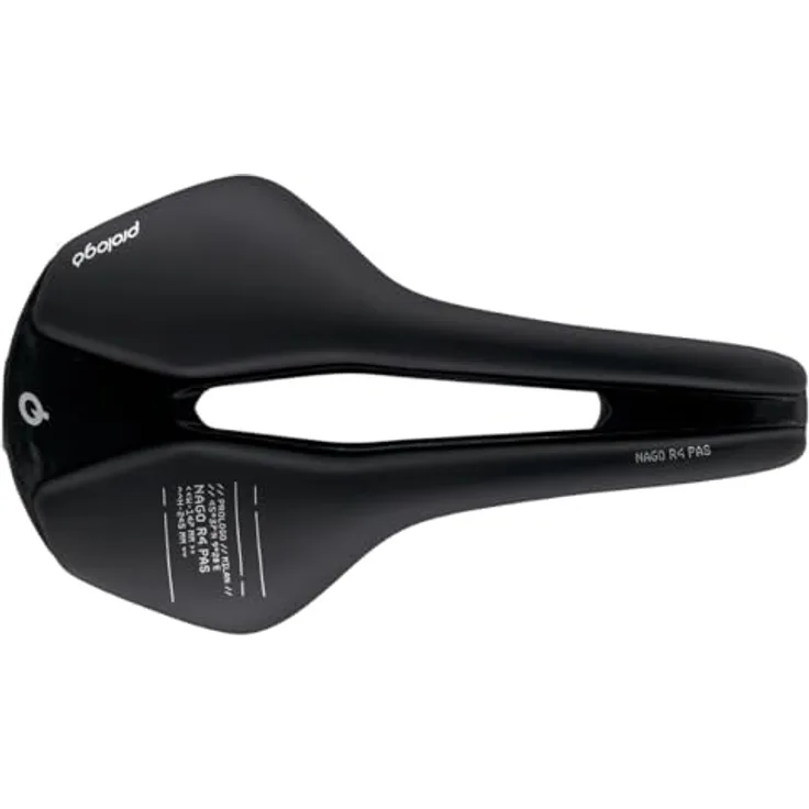 Prologo Nago R4 PAS Tirox Rennradsattel, hart, schwarz, 147 mm mit anatomischer Mitte und Carbonfaser-Basis für optimalen Komfort