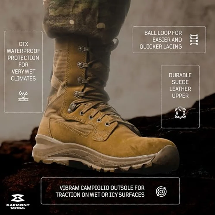 Garmont T8 Extreme Evo Gtx, Wanderschuhe für Herren aus Wildleder mit Gore-Tex Membran, VIBRAM® Sohle, Braun/Grün, Größe 35,5 EU – Bild 4
