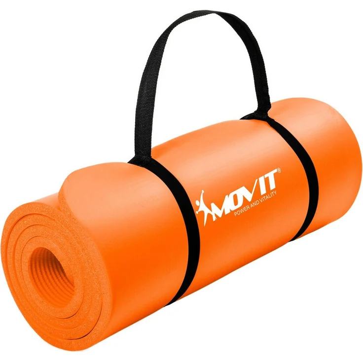 MOVIT Yogamatte XXL Pilates Gymnastikmatte, schadstoffgeprüft, mit Verschlussband, 190x100x1,5cm - MOVIT Yogamatte in Pink Größe 190x100cm – Bild 1