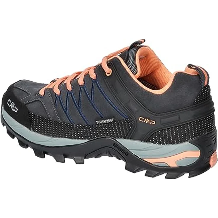 CMP Trekkingschuhe Damen Rigel Low, Wander- und Trekking Schuhe mit Full On Grip Technologie für optimale Dämpfung – Bild 3