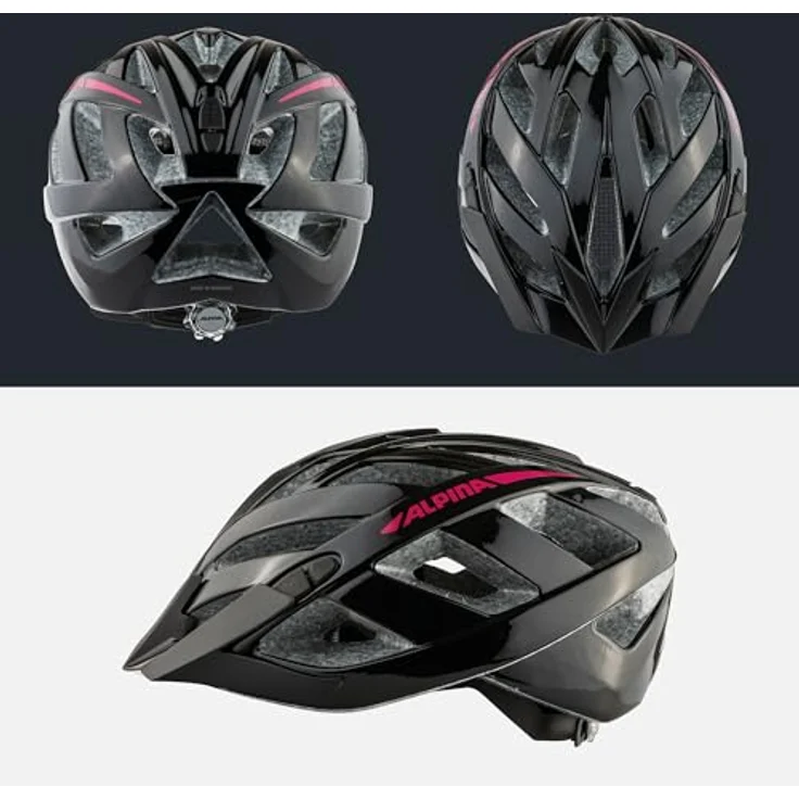 Alpina Fahrradhelm PANOMA 2. 0 52-57 cm, black pink gloss – Bild 5