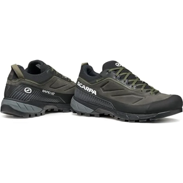 Scarpa Rapid XT GTX, Wasserdichter Zustiegsschuh für technische Zustiege und leichteste Klettereien, Schwarz – Bild 6