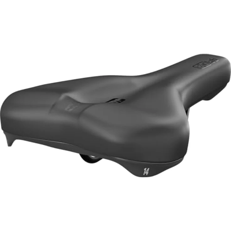 SQlab Sattel 601 Ergolux 2.0, Trekking & City Fahrradsattel mit 16 cm Breite, Druckentlastung und hohe Belastbarkeit bis 130 kg, Schwarz – Bild 3