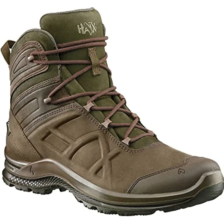 Haix BLACK EAGLE NATURE GTX MID, Damen Wanderschuhe, Outdoorschuh aus Nubukleder, Braun-Grün, Größe 41 – Bild 1