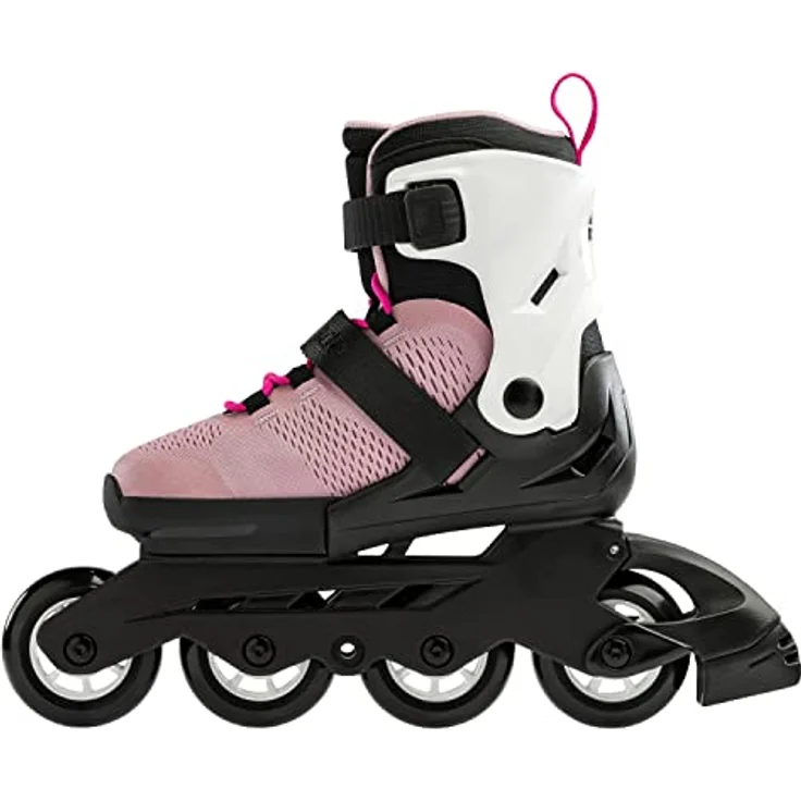 Rollerblade Microblade Rosa/Bianco 23, Verstellbare Rollschuhe für Kinder mit Junior Fit Liner – Bild 6
