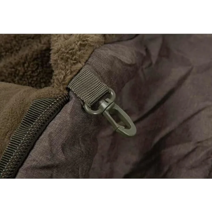 Fox Voyager XL Sleeping Bag, 4-Jahreszeiten Angelschlafsack mit elastischen Kopf- und Fußüberzügen, Schwarz – Bild 4