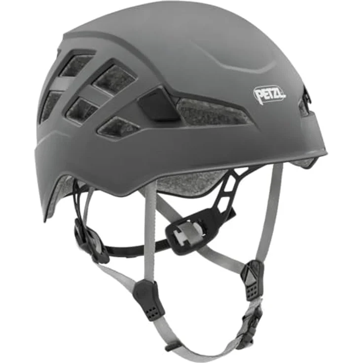 Petzl Boreo Helm S/M, Kletterhelm aus ABS mit Innenschale aus EPP und EPS, grau – Bild 1