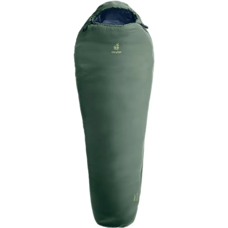 deuter Orbit 0C/32F, Kunstfaserschlafsack für Körpergrößen bis 185 cm, mit koppelbarem 2-Wege-Reißverschluss und wetterfestem Shell-Außenmaterial – Bild 1