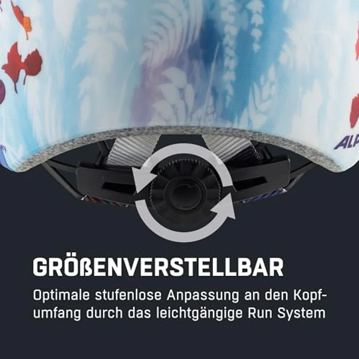 Alpina Kids Hackney Disney Frozen II, Größe 47 - 51 cm - Fahrradhelm, Farbe Blau-Weiß – Bild 6