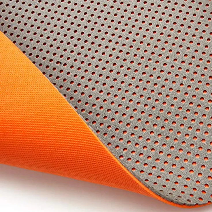 Reebok Unisex-Adult Fitness Mat, orange, 7 mm dicke NBR Yogamatte mit geriffelter Unterseite für sicheren Halt – Bild 4