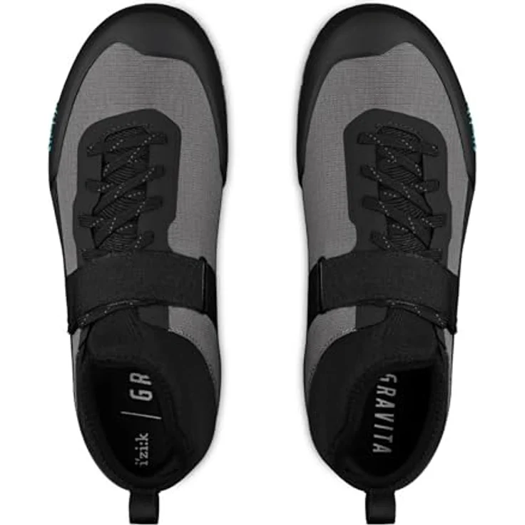 Fizik Gravita Tensor Flat MTB-Schuhe, schwarzes Ripstop-Obermaterial, Vibram Megagrip Sohle, EU 47 – Bild 2