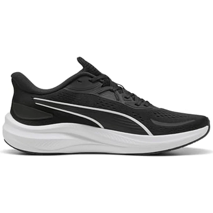 PUMA Skyrocket Lite 2 Laufschuhe für Erwachsene, ultraleichte Dämpfung, Softfoam+ Innensohle, Schwarz-Weiß-Silber Metallic – Bild 5