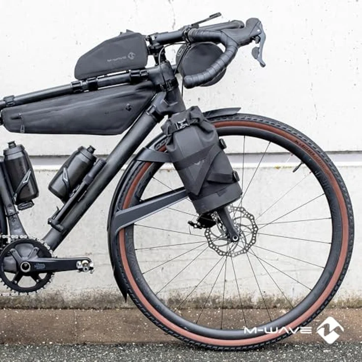 M-Wave Rough Ride II Front S, wasserdichte Fahrrad Lenkertasche mit 3 L Volumen, Schultergurt und beidseitigem Reißverschluss – Bild 5