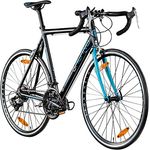 Galano Rennrad 700c Giro D'Italia Fahrrad 28" Fitnessbike Road Bike 14 Gänge (schwarz/blau, 59 cm) - Leichter Aluminiumrahmen, 7-fach Schaltwerk, 2-fach Umwerfer