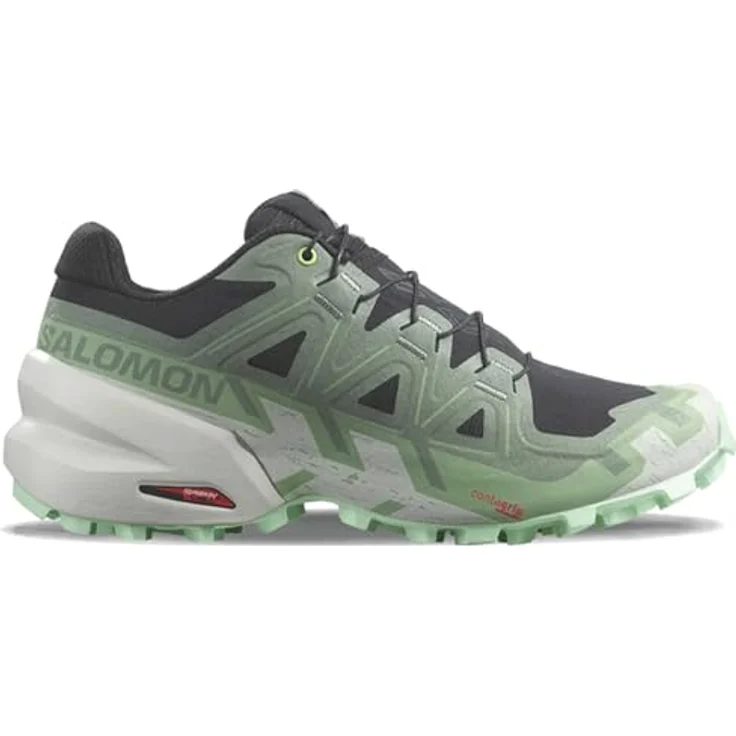 Salomon Speedcross 6 WIDE, Herren Trail-Running Schuhe mit robustem Mesh-Obermaterial und Schnellschnürung, Schwarz, EU 44 2/3 UK 10 – Bild 3