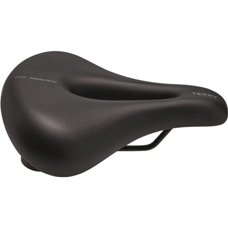 TERRY Anatomica Flex Gel Damen Fahrradsattel, Schwarz, leichter FeC Stahl, WeatherMax DuraSilk, komfortable Polsterung, geeignet für Stadt- und Tourenfahrräder – Bild 2