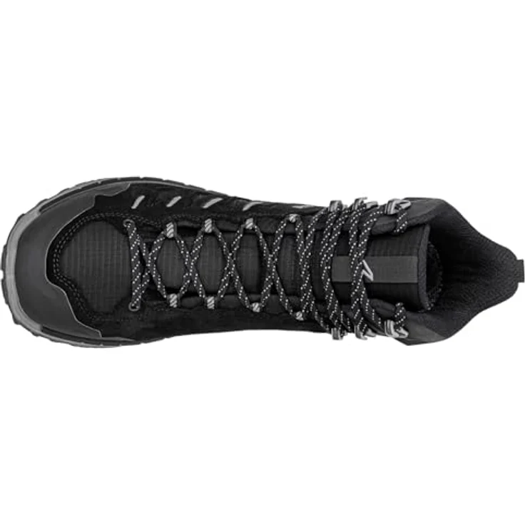 LOWA Innovo GTX Mid, Wanderschuhe Herren grau, GORE-TEX, robustes Veloursleder, doppelte Dämpfung, rutschfeste Gummi-Außensohle – Bild 5