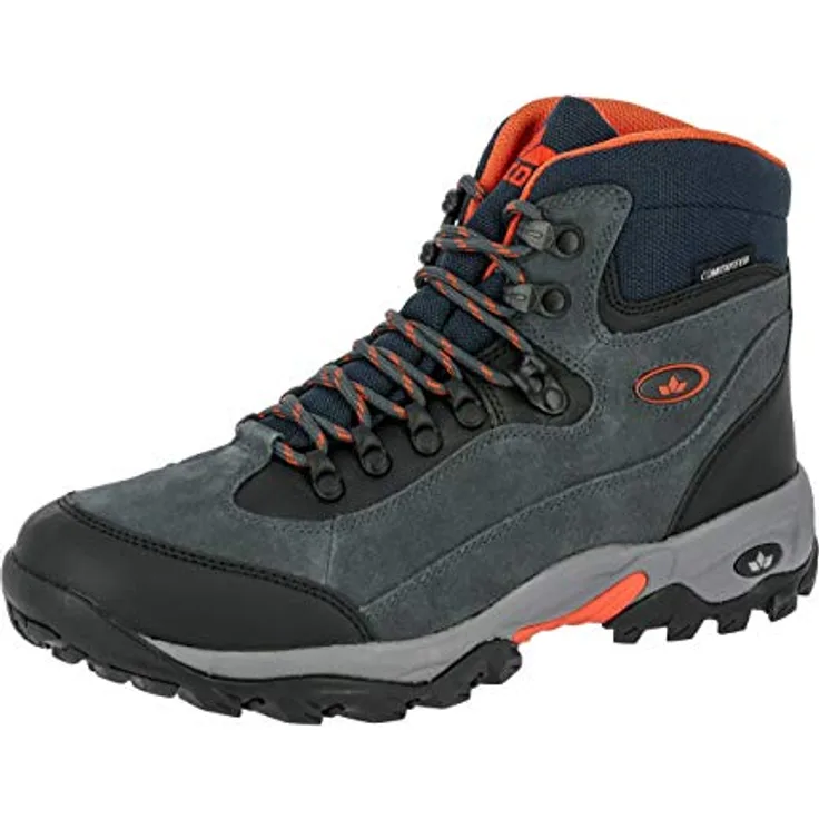 Lico Trekkingstiefel Milan, Wanderschuh aus Veloursleder mit herausnehmbarer Innensohle und stark profilierter Gummisohle