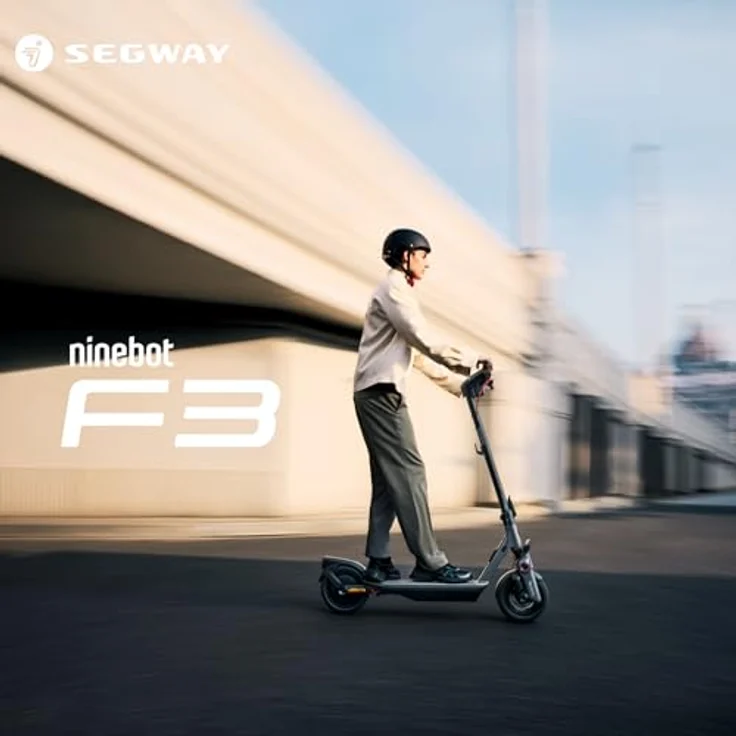 Segway Ninebot F3 D, eKickScooter in Schwarz, 20 km/h, 120 kg, Unisex, 14 Jahr(e) – Bild 3