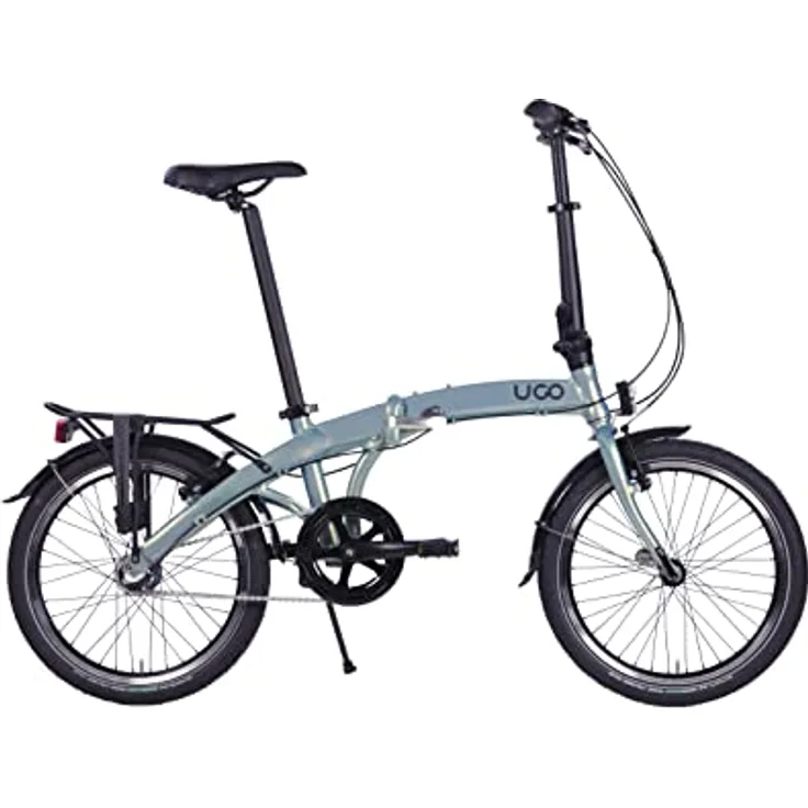 U.GO Unisex-Adult Dare i3 Klappräder, Grun, Uni - Aluminiumrahmen, Shimano Nexus 3-speed, Alpine Green
