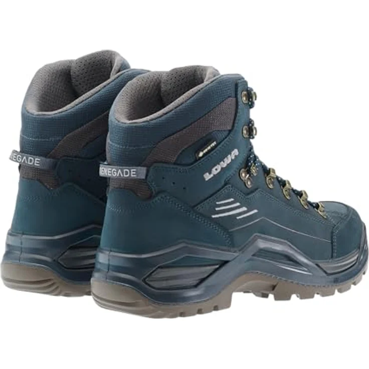 Lowa Renegade Evo Gtx Mid 41, Wanderschuh aus Leder mit 5 cm Absatzhöhe, blau – Bild 4